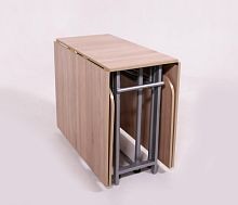 Стол книжка трансформер от производителя "Maksimus 2 Plus" - 3050х1000х770 цвет Дуб Санома подстолье Светлое